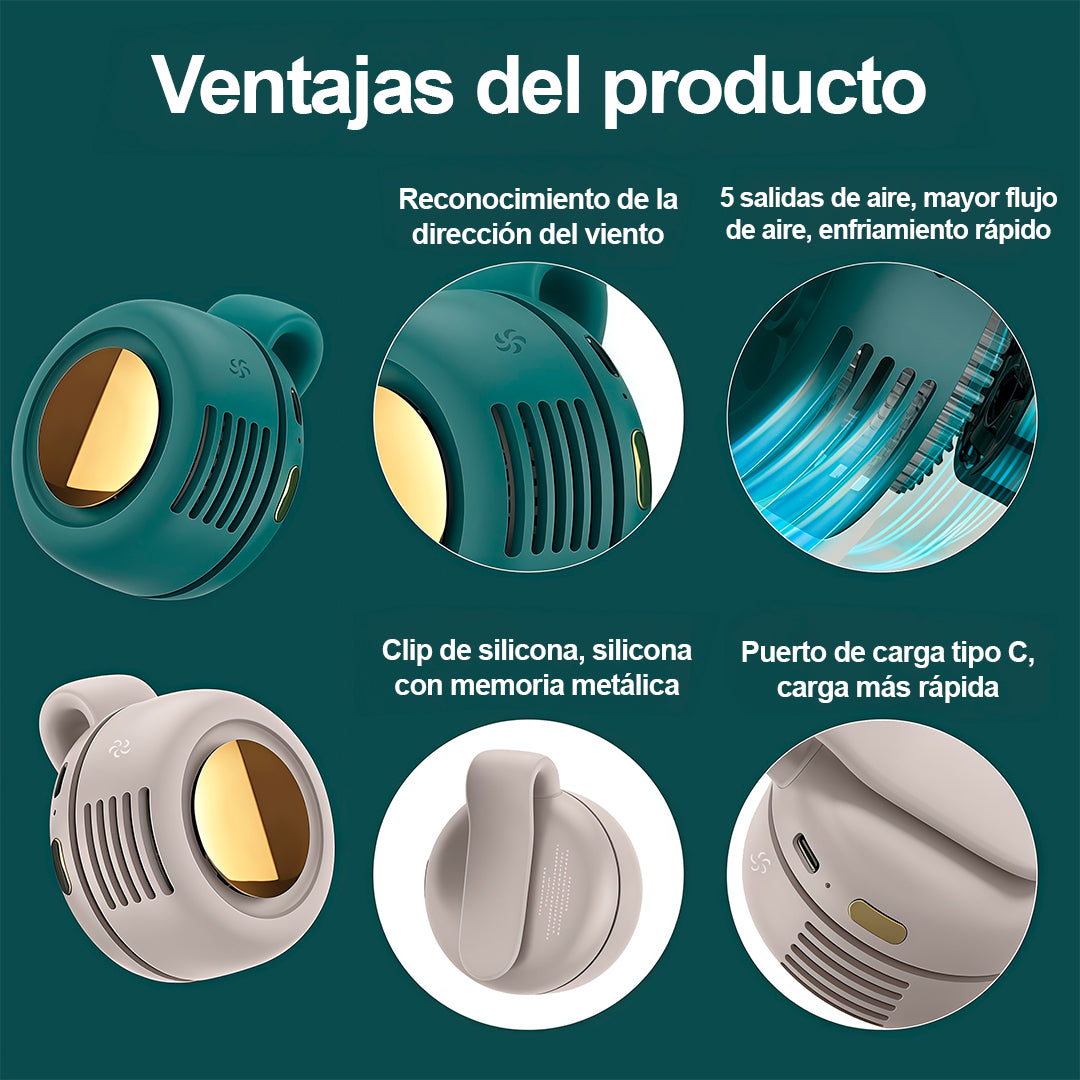 Mini ventilador con clip